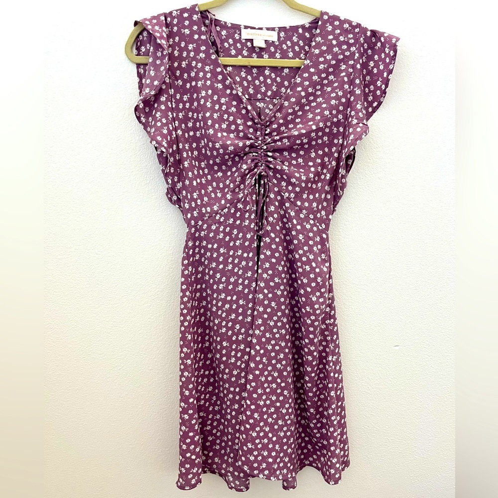 Monteau Los Angeles Purple Floral Summer Dress